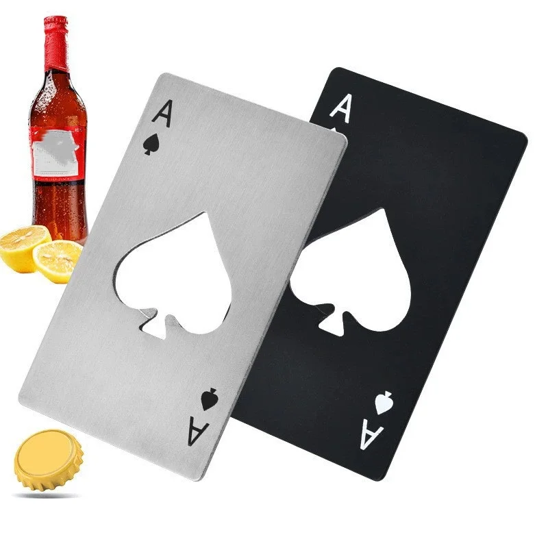 

Poker Card Shaped Spade Beer Bottle Opener Stainless Steel Bottle Opener Beer Beverage Bottle Opener Home Gadgets Kitchen Tools