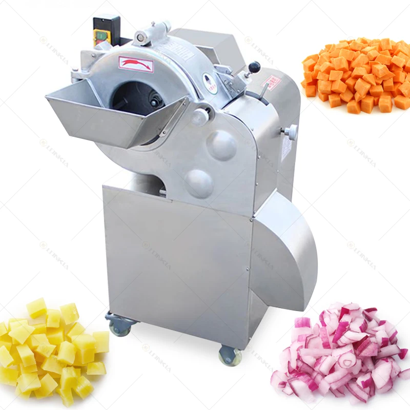 

industrial ginger potato okra carrot garlic dicing slicing vegetables fruit tomato cube cutting machine