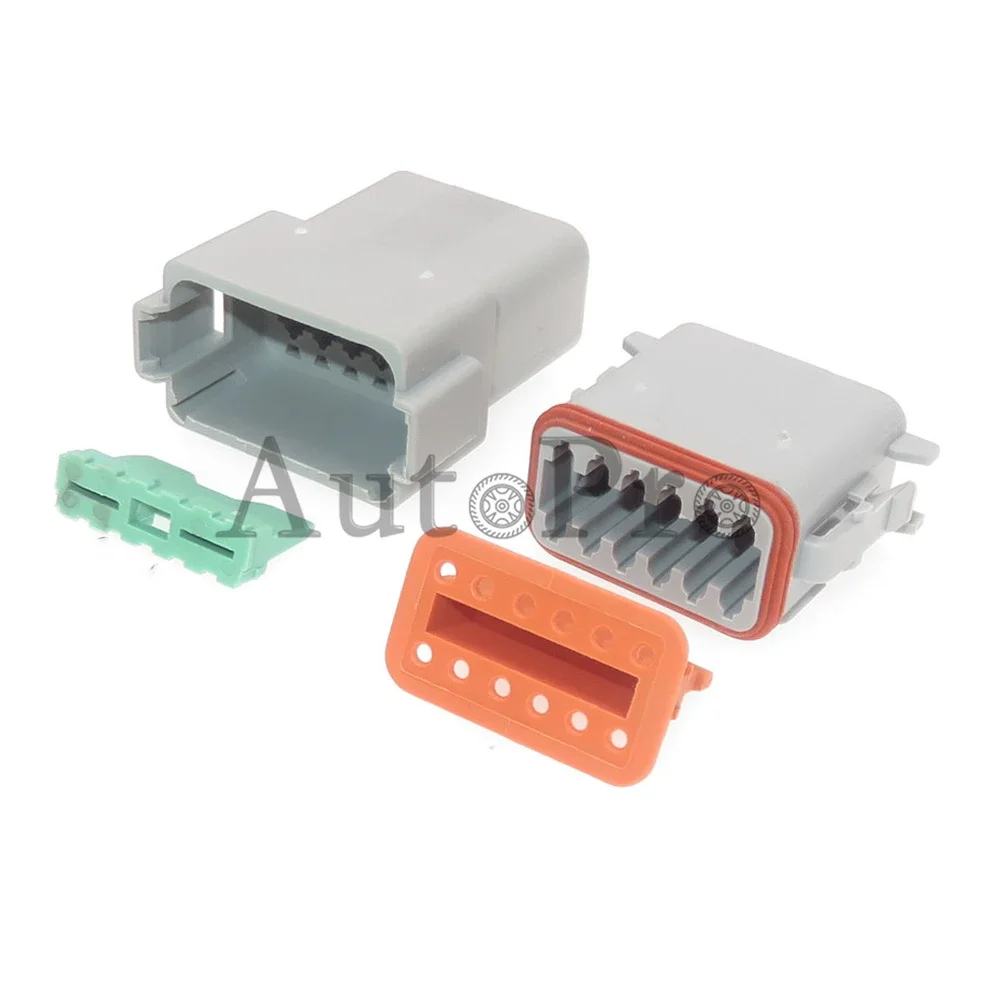 1 Set 12 Hole AC Assembly Car Male Female Docking Connector DT06-12P DT06-12S Automobile Electric Wire Waterproof Socket