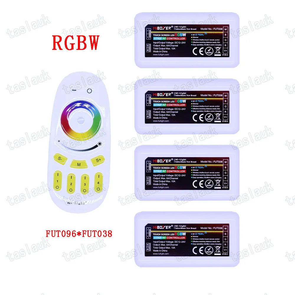 CCT RGB RGBW RGBCCT Single color Mi Light box LED Color temperature adjust controller 4 zone 2.4G RF Wifi Remote Control Smart