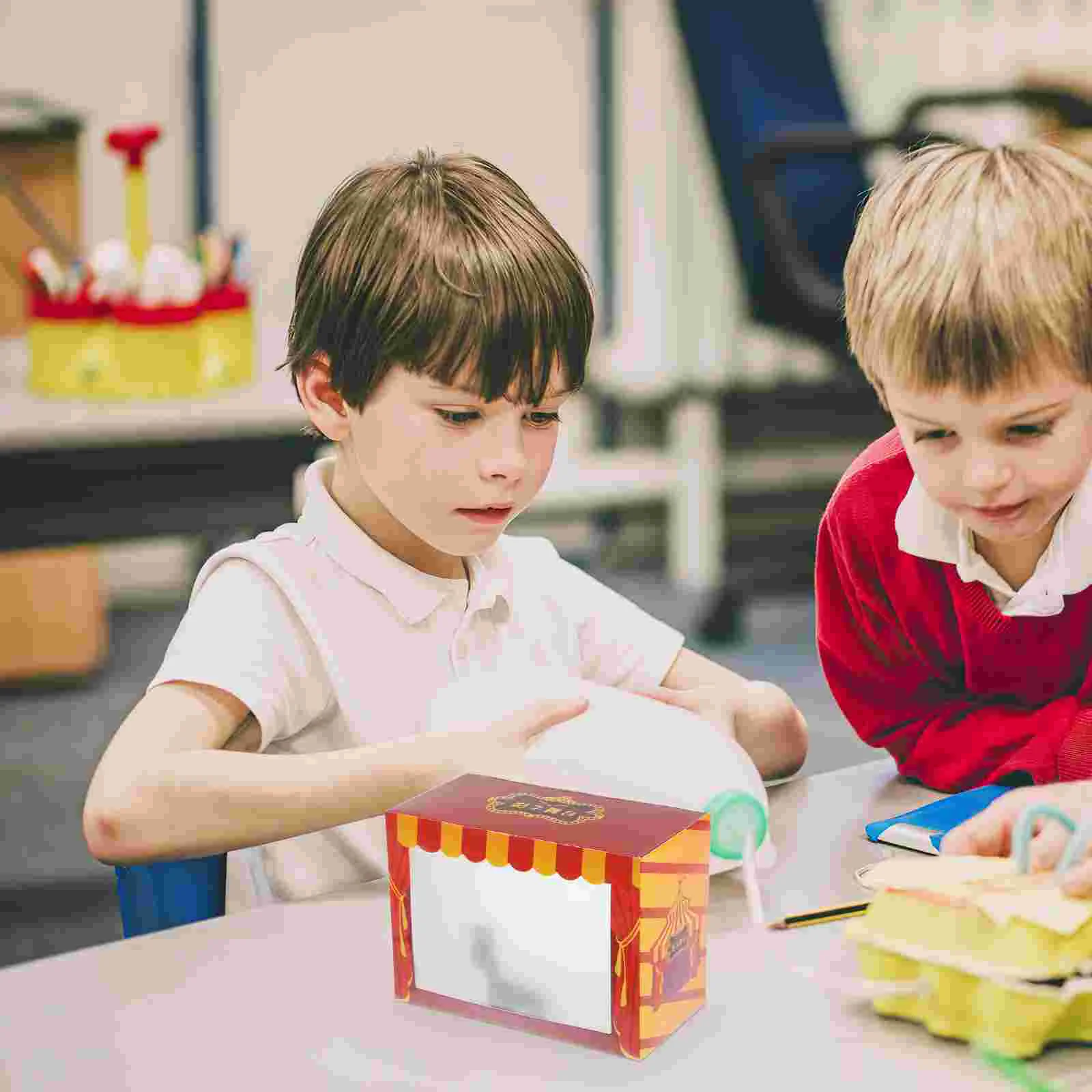 Burattini fai-da-te Mostra burattini per adulti Teatro Giocattolo per bambini Puzzle Teatro Plastica Pratica burattini d'ombra Giocattoli per bambini