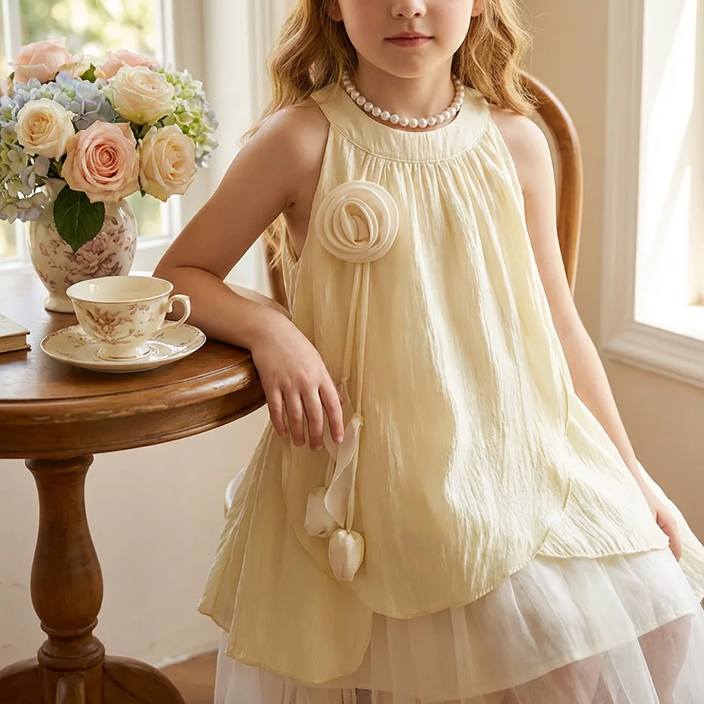 Girls summer dress new style daily thin essential baby clothes kids dress children toddler outfit