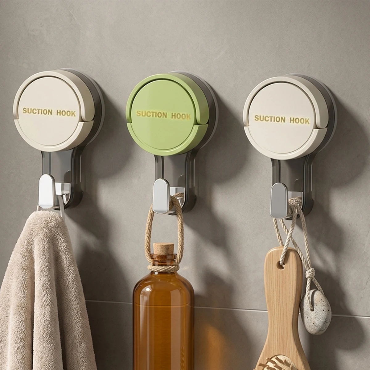 1-10pcs Suction Cup Hook Reusable Stronge Vacuum Bathroom Suction Cup Hooks Waterproof Easy Removable Towel Rack Clothes Hanger