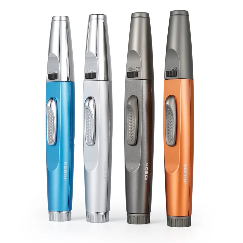 Creative Unique Blue Flame Lighter Jobon Windproof Portable Jet Reusable New Design butane lighters and torches
