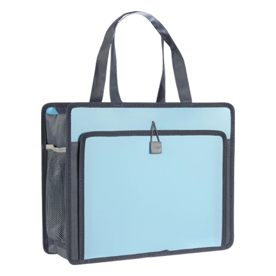 Contiene borsa tridimensionale impermeabile con cerniera di grande capacità Borsa per studenti A4 Borsa per documenti informativi per ufficio