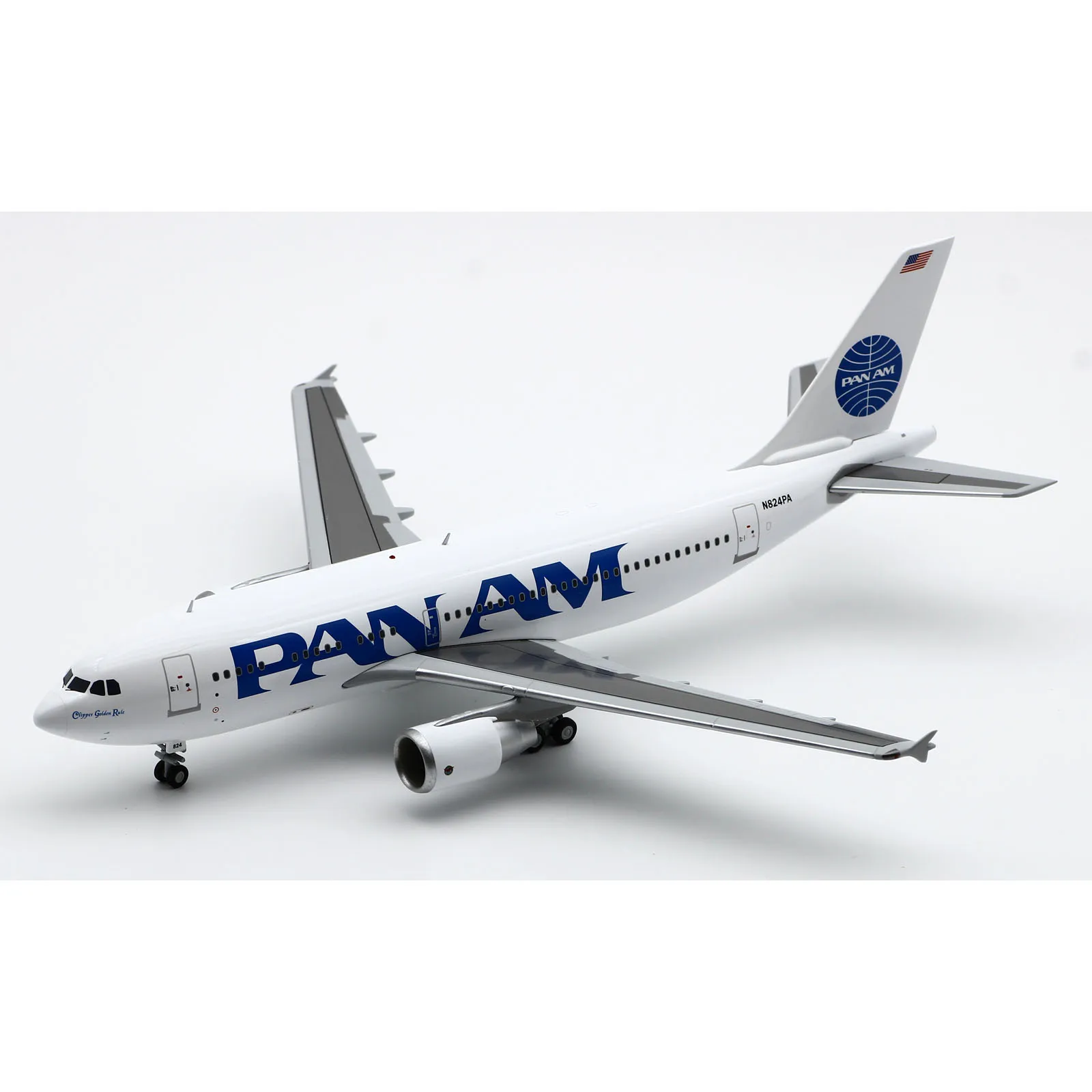 XX2291 Alloy Collectible Plane Gift JC Wings 1:200 Pan Am Airbus A310-300 Diecast Aircraft Jet Model N824PA With Stand