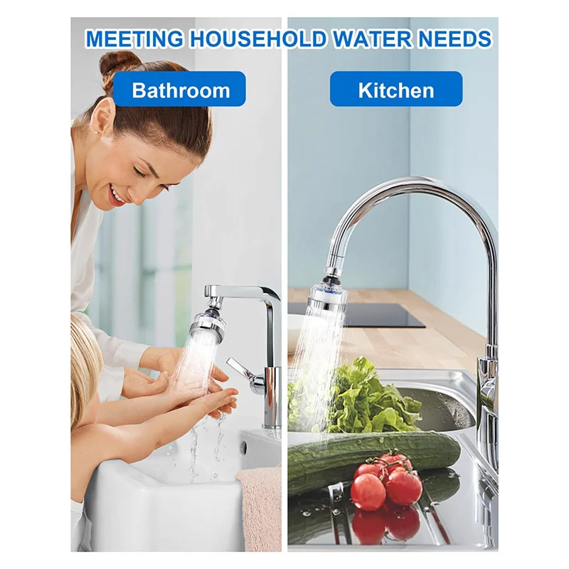 Sink Water Filter Faucet, Faucet Filter,360° Rotating Faucet Filters Purifier Tap Filtration For Home Bathroom & Kitchen Durable