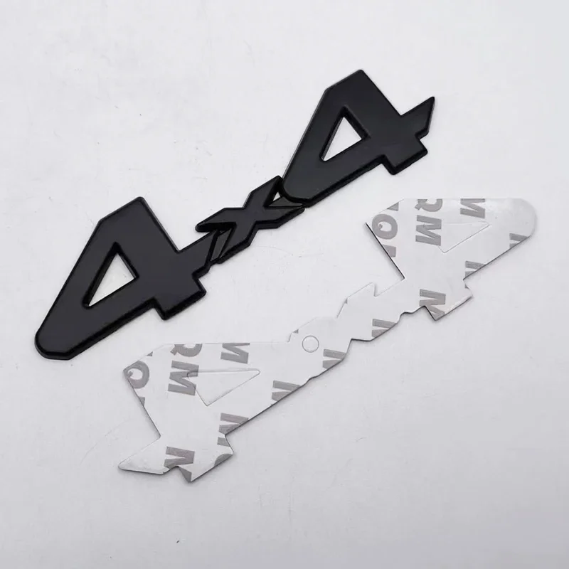 3D Metal Logo 4x4 Emblem Letters Car Badge For Rc Off Road Tacoma Hilux Land Cruiser 4X4 Sticker Accessories