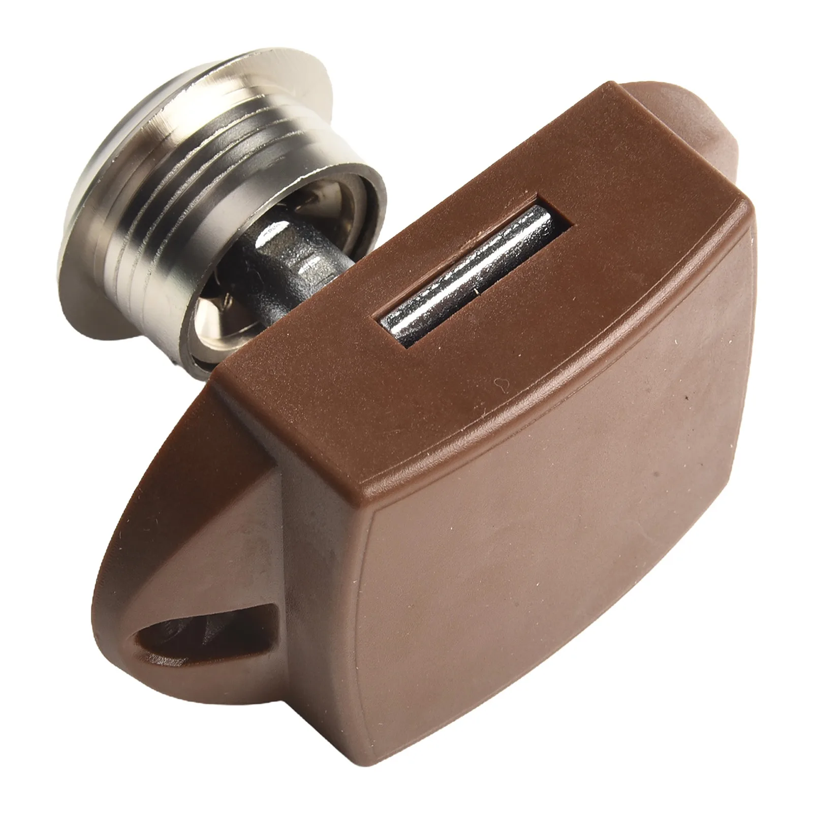 Slot voor RV drukknopslot meubilair 15 mm-20 mm ABS slotbehuizing Mooi uiterlijk Kleur Elegant mat nikkel