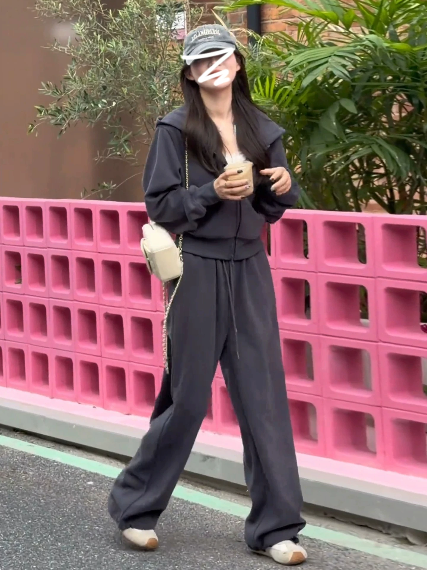 Lazy Style Hoodie Wide Leg Pants Set Women Casual Slimming Versatile Small Size Clothing Autumn 2026 New Arrival
