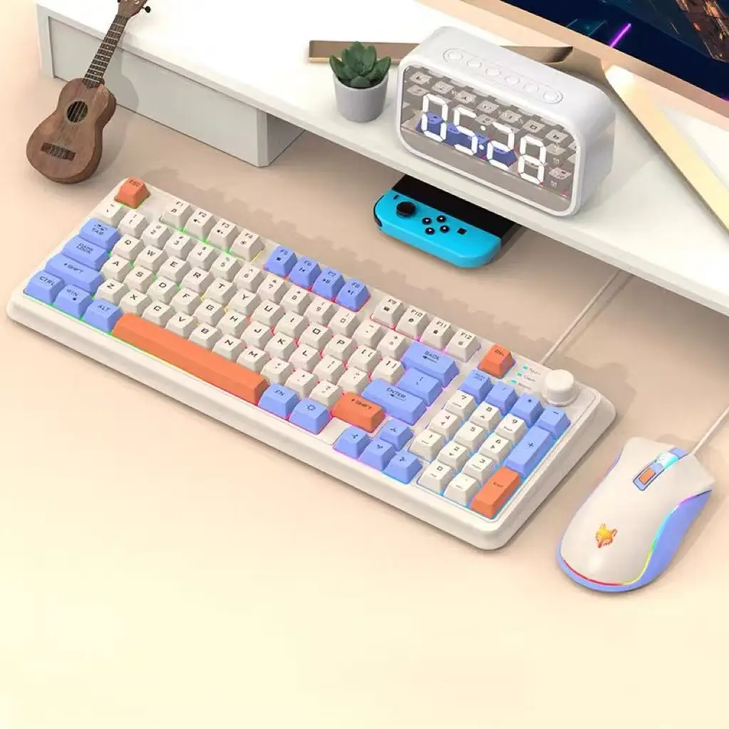 

XUNFOX K820 Wired USB Keyboard Mouse Set Game E-sports Laptop Home