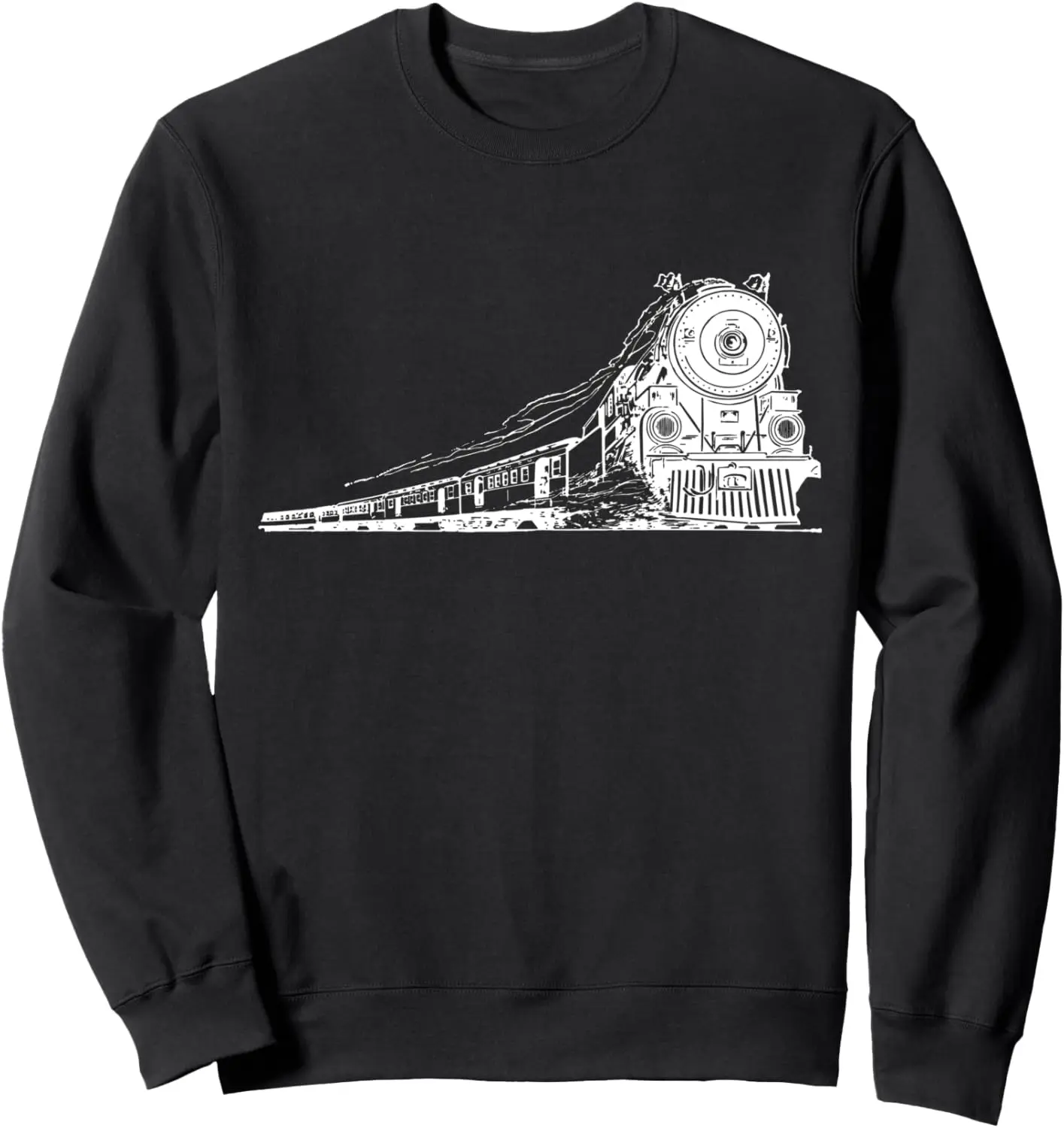 

RAIL FAN FOAMER STEAM TRAINS BIG BOY RAILROAD Sweatshirt