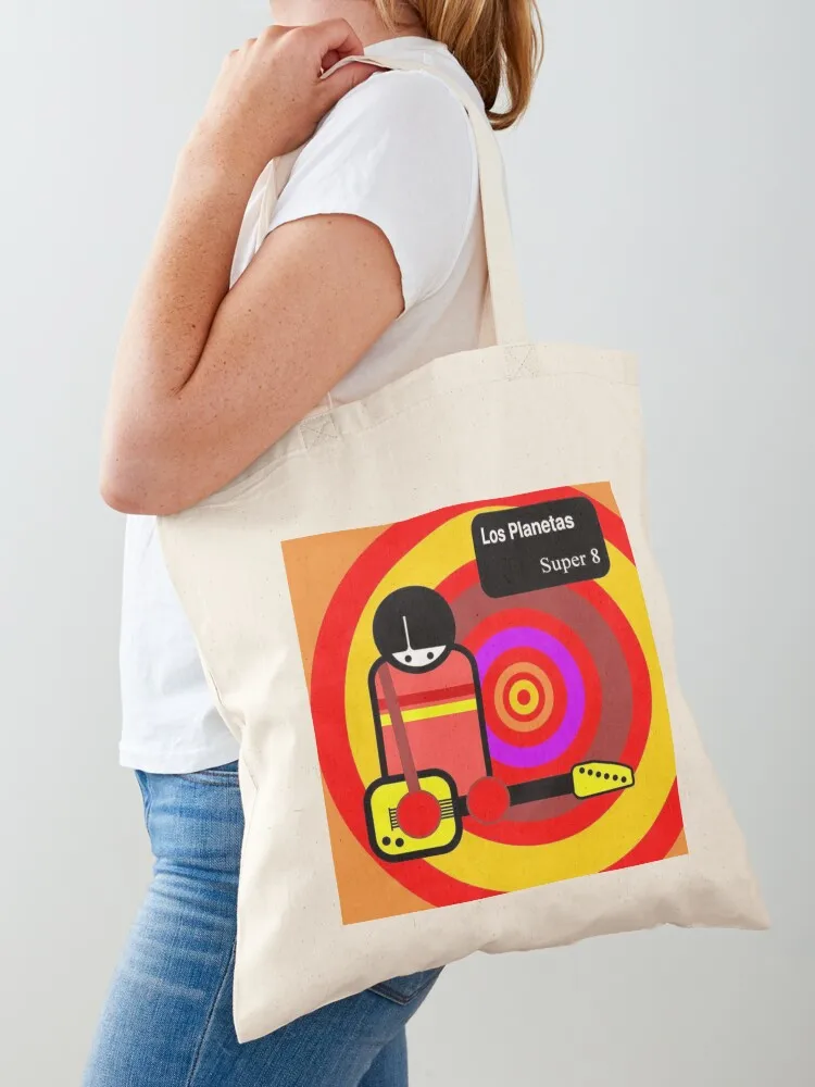 Los Planetas - Super 8 album 1994 Tote Bag tote bags aesthetic large Lady screen Canvas