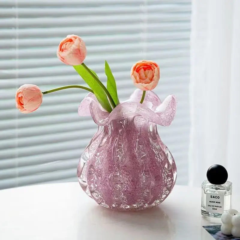 HP  Bubble money bag glazed vase living room entrance water raising green plants flower arrangement