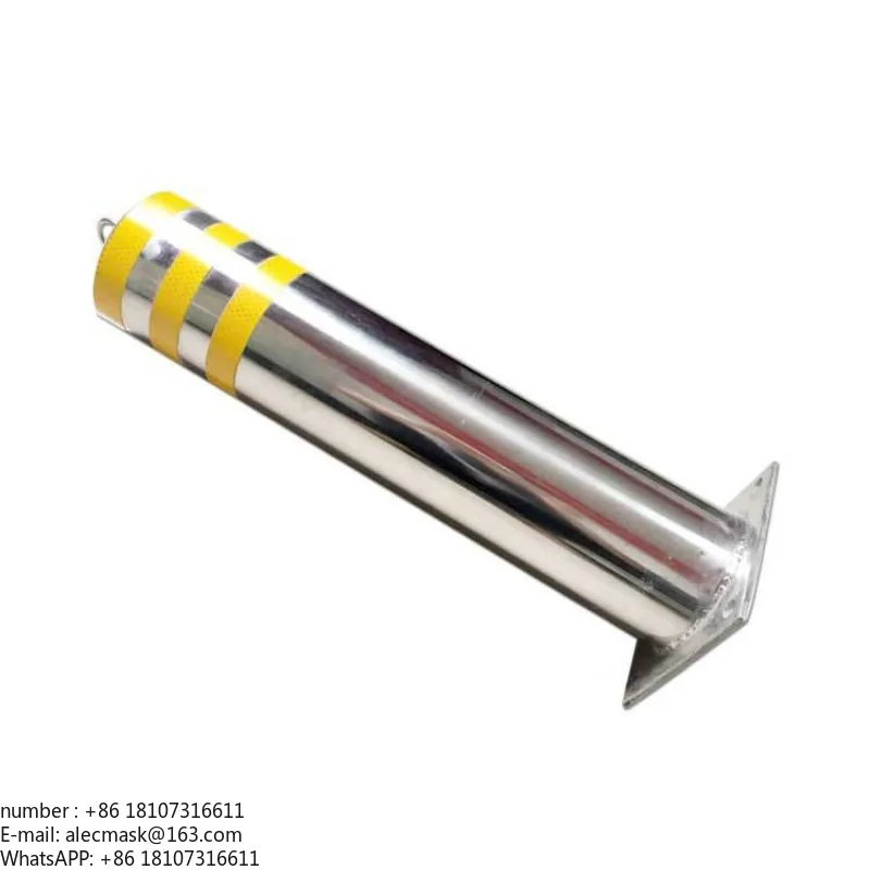 Covered stainless steel warning column separation isolation pile parking column fixed ground pile