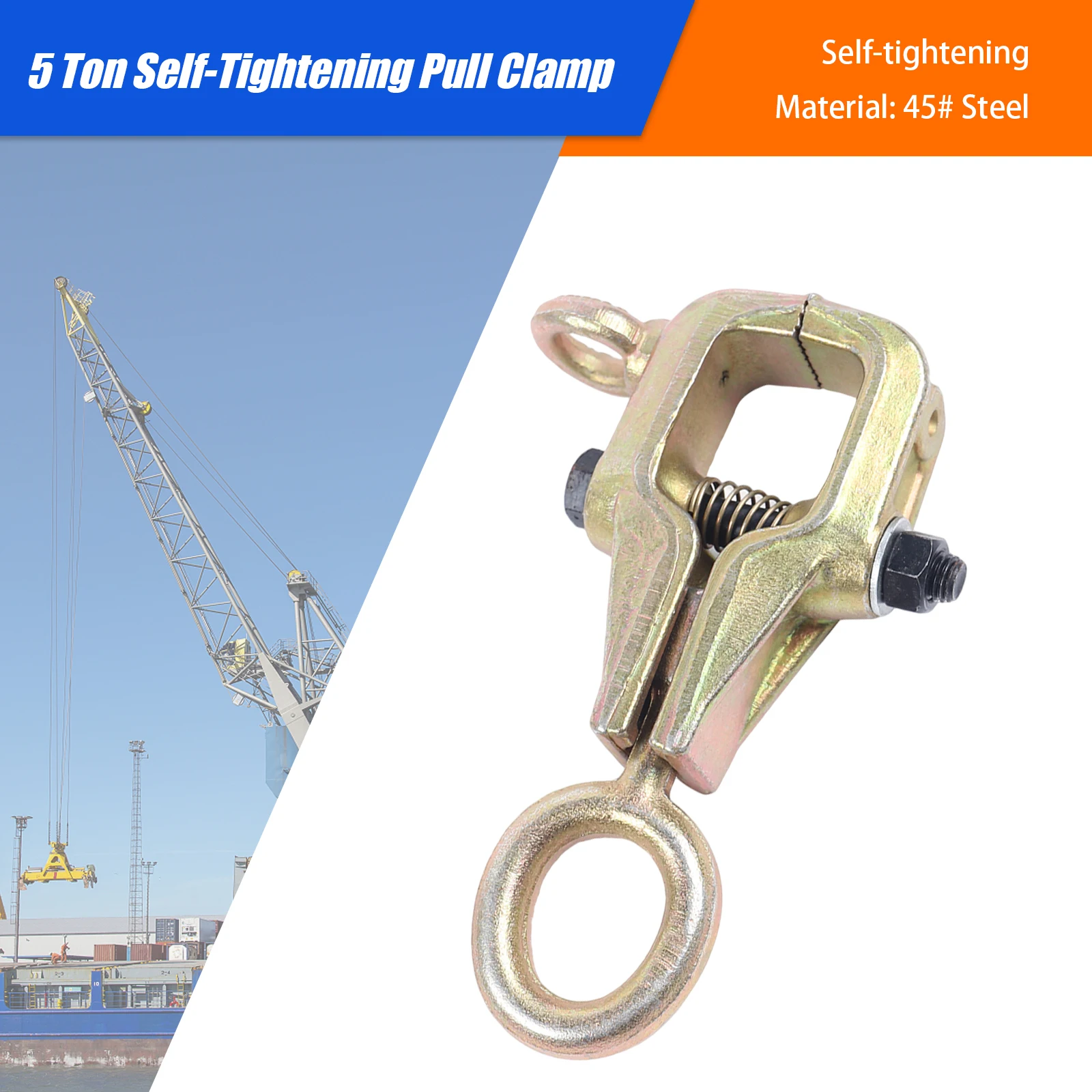 

Max 6613.87Lbs Pulling Force Auto Body Self-tightening Pull Clamp for Car Repair and Car Body Frame, Panel, Other Metal Repairs