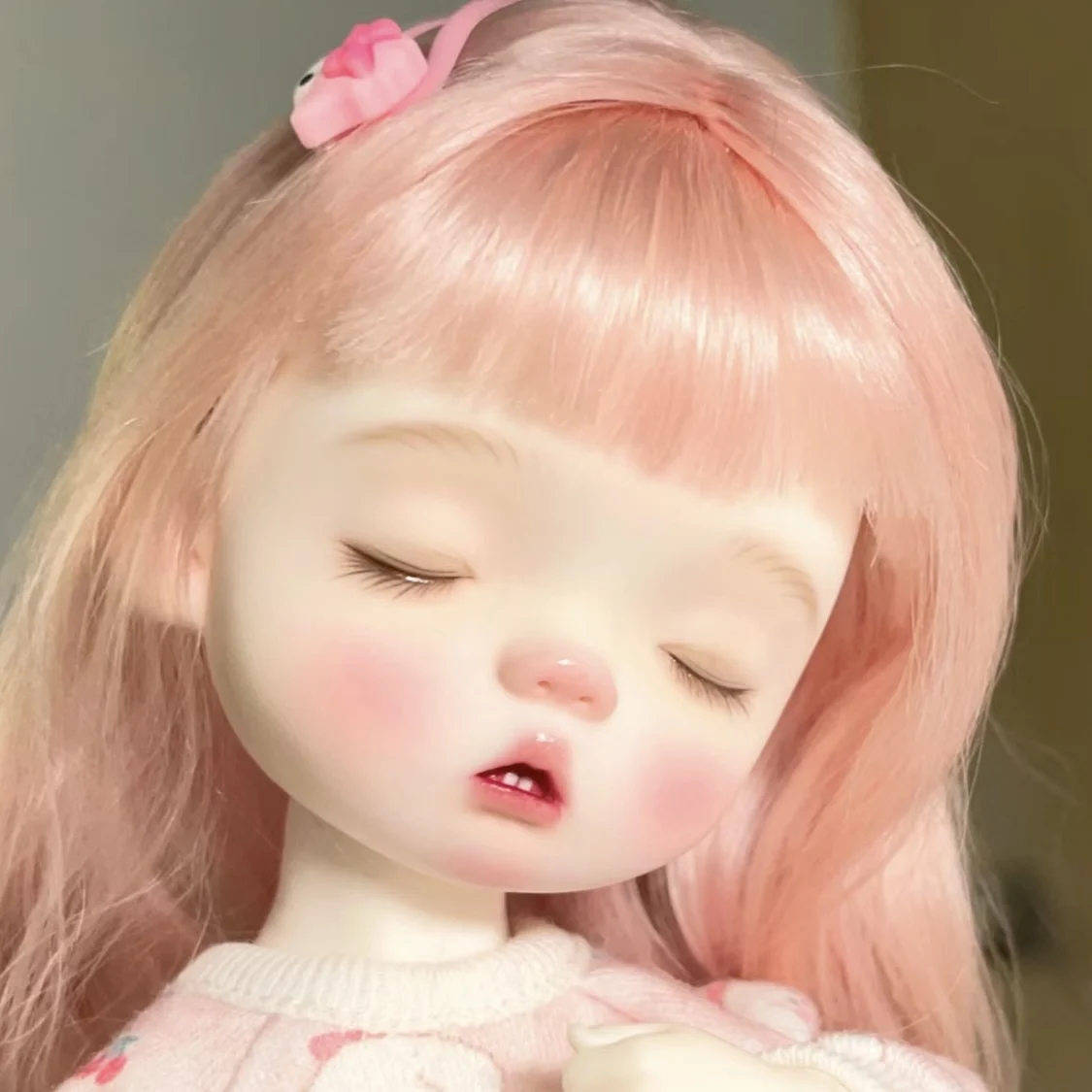 New sd DOLL 1/6 sleeping zhuzhu Diandi Qbaby Smile bao Diandian Huhu big fish body blythe ob11 ACGN anime resin bodymold DIY toy