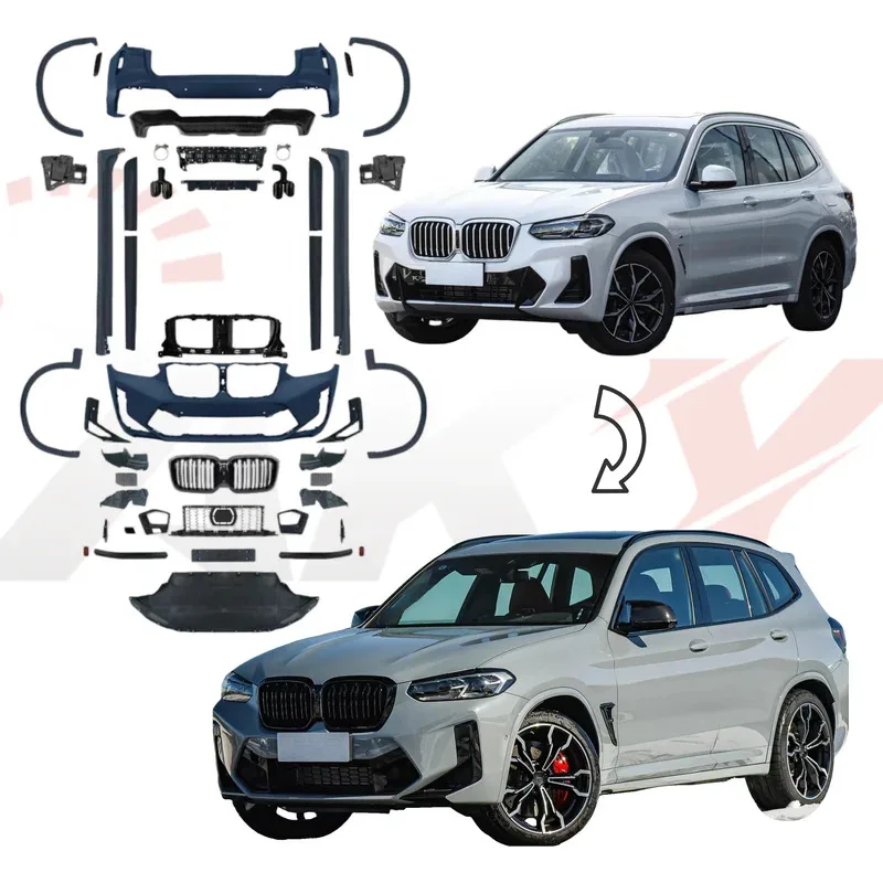 

2025 New vedBodykit for X3 Series G01 2022+ Upgr to F97 X Style Bumper Facelift Grille Side Skirt Easy Installation