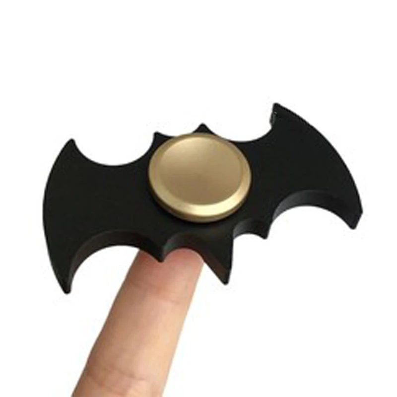 Spinner de mano de Metal con forma de murciélago, juguetes antiestrés EDC para adultos y niños, antiansiedad