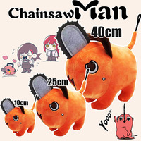 40cm Anime Chainsaw Man Dolls Plush Toy Cartoon Pochita Orange Dog Pillow Stuffed Soft Toy for Kids Birthday Gift