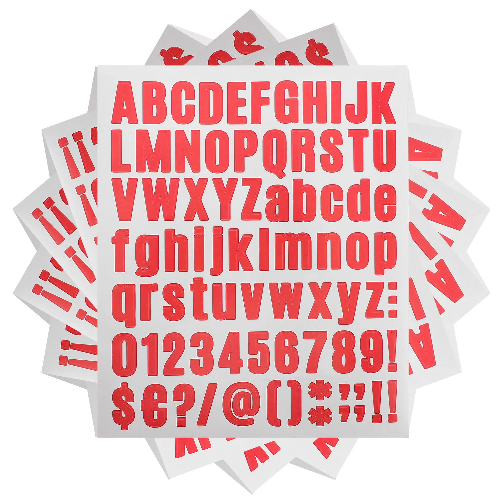 

10pcs Alphabet Number Stickers Red Vinyl Letter Number Decals For Diy Cup Notebook Phone Case Waterproof Indexing Organizer