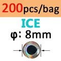 200 piezas de Hielo de 8 mm