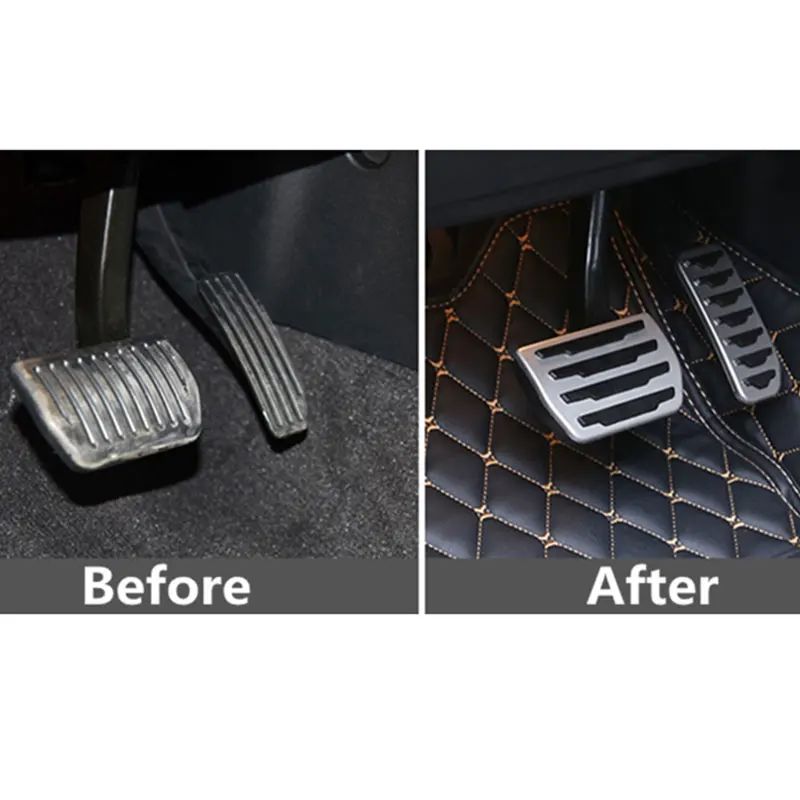 AT MT Car Foot Pedals For Land Rover Range Rover Evoque L538 L551 2012~2020 Oil Gas Fuel Accelerator Brake Non-slip  Pedal Cover
