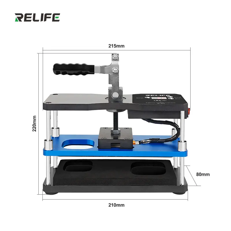 RELIFE LS5 SE التدفئة عقد منصة الضغط مجموعة أدوات الضغط للهاتف المحمول شاشة LCD التصفيح الغطاء الخلفي طقم تصليح
