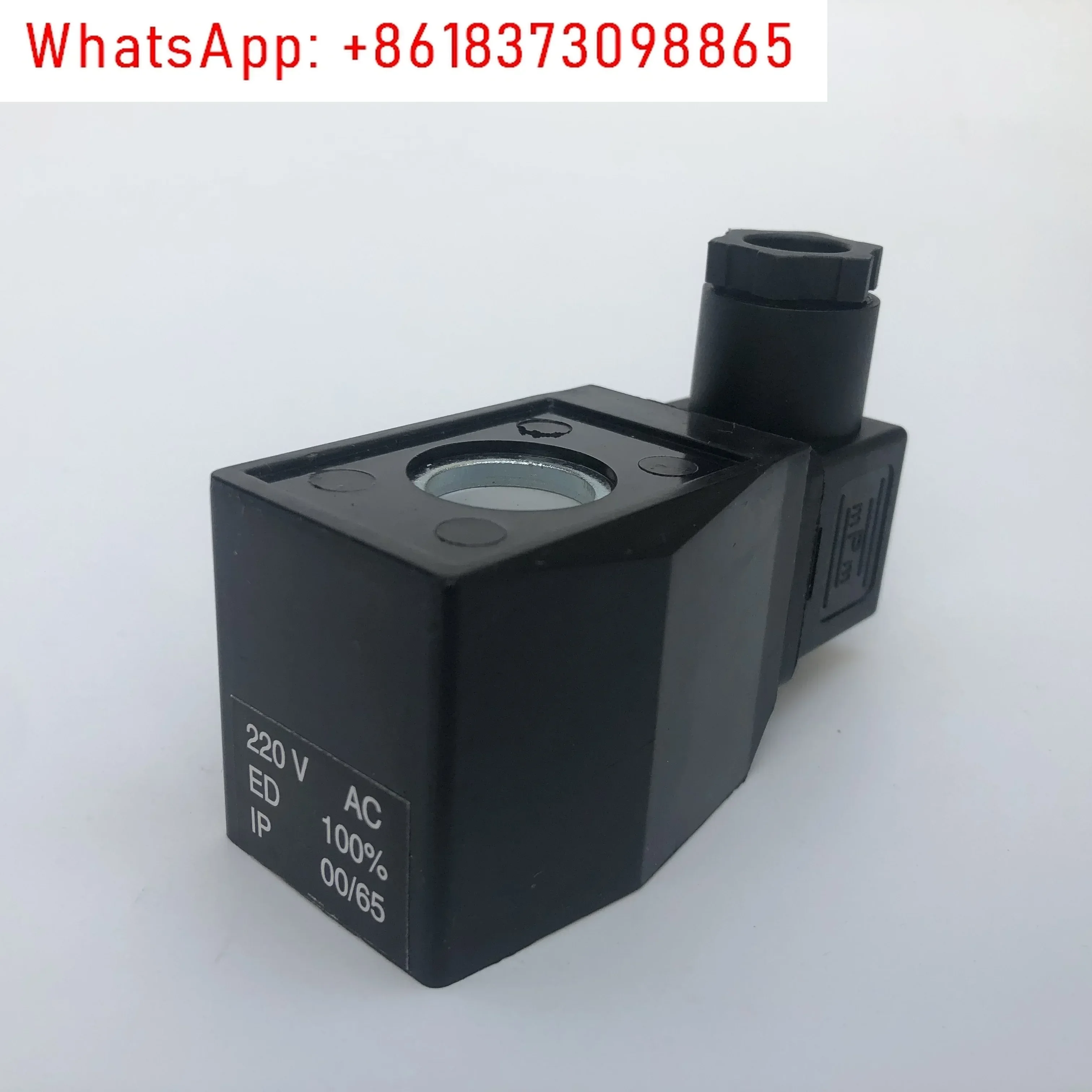 Tutto filo di rame, bobina di tenuta in plastica impermeabile quadrata valvola dell'acqua da 2 W, bobina dell'elettrovalvola AB410 foro interno 16 alto 40