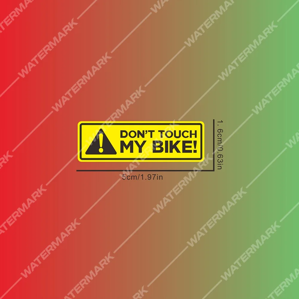 1 Piece Do Not Touch My Bike. Mountain Bike Decoration. Frame Sticker. Bicycle. Car and Motorcycle. Flower Sticker.