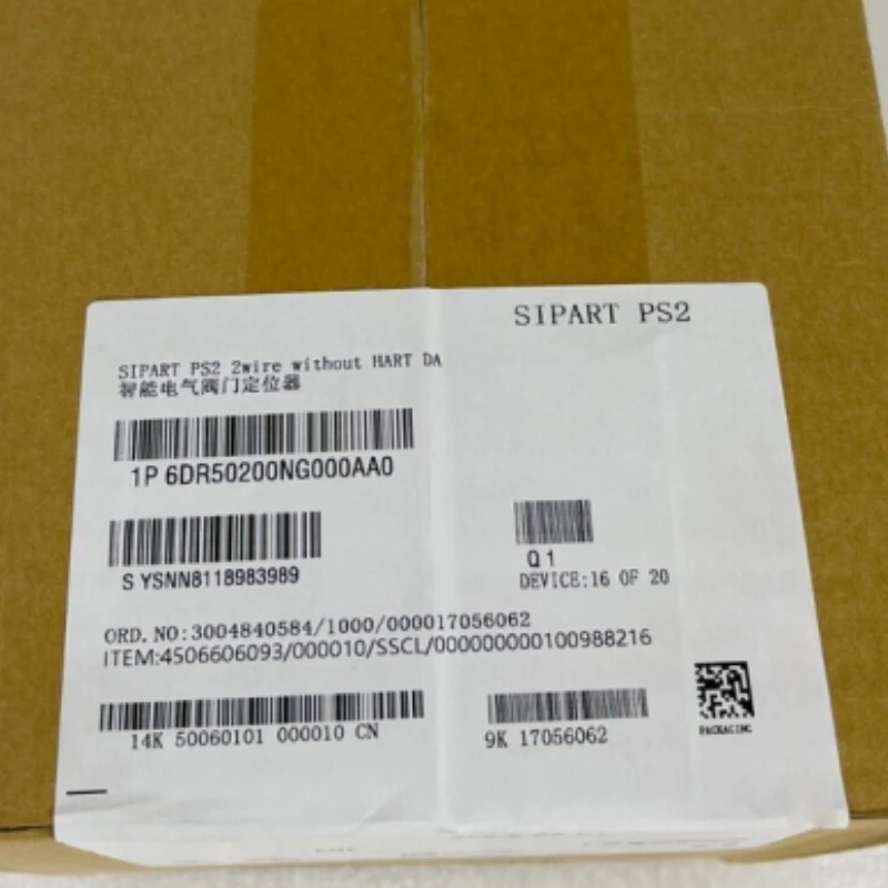 

6DR5020-0NG00-0AA0 SMART SIPART PS2 ELECTRICAL POSITIONER 6DR50200NG000AA0 New in Box