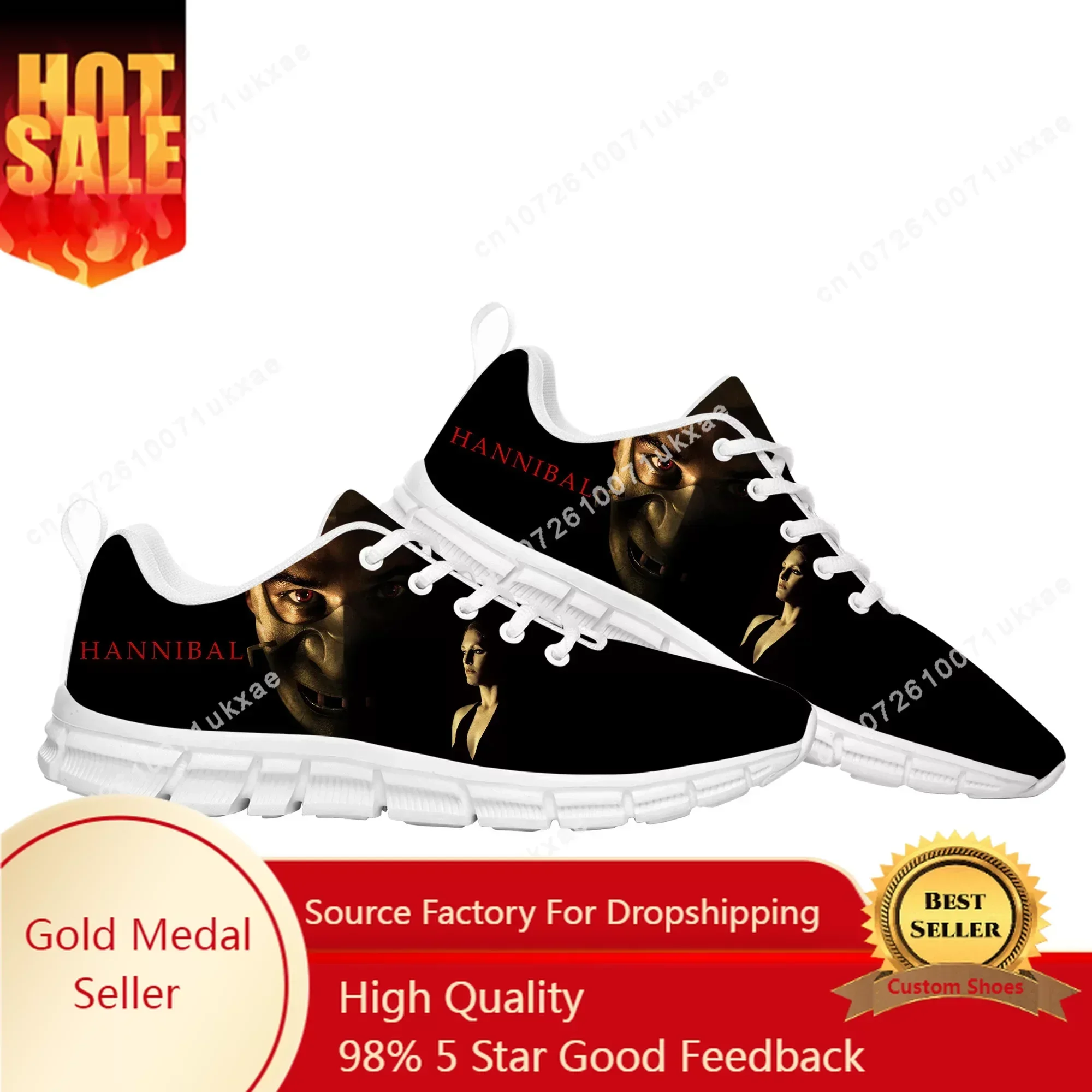 

Hannibal Movie Sports Shoes Mens Womens Sneakers Anthony Hopkins Casual Sneaker Couple Custom Shoes