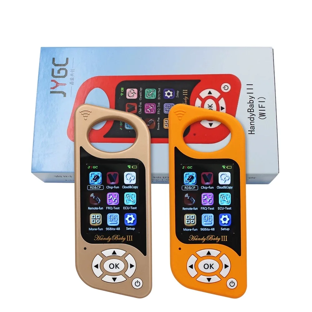 

Новейший JYGC Handy BabyIII автоматический программатор ключей Handy Baby 3 Бесплатная 96-бит 48 функций для автомобилей VW 46/47/48/King/Super Red Chip