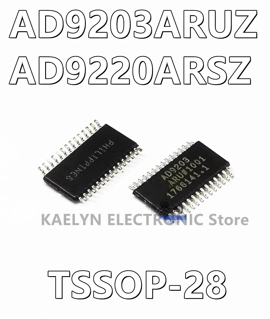 10Pcs/lot AD9203ARUZ AD9203 AD9220ARSZ AD9220 10 Bit Analog to Digital Converter 1 Input 1 Pipelined 28-TSSOP