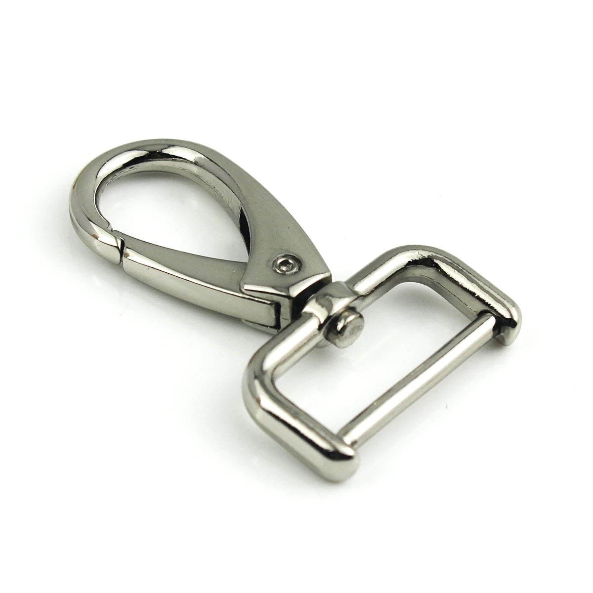 1 Stück Metall abnehmbare Karabinerhaken Trigger Clips Schnallen für Lederband/Gürtel Schlüsselanhänger Gurtband Haustier Leine Haken 5 Größen