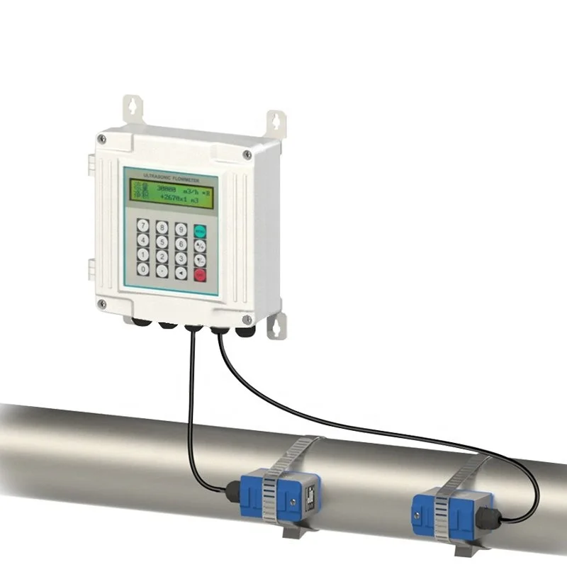 Holykell OEM DN32-DN1000mm China Wall Mounted Ultrasonic Water Flowmeter Price,Ultrasonic Flow Meter