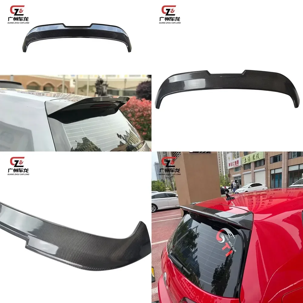 High Quality Real Carbon Fiber Rear Spoiler Roof Spoiler for Golf 7 7.5 MK R-Line GTI R Models 2014-2020 Tail Wing