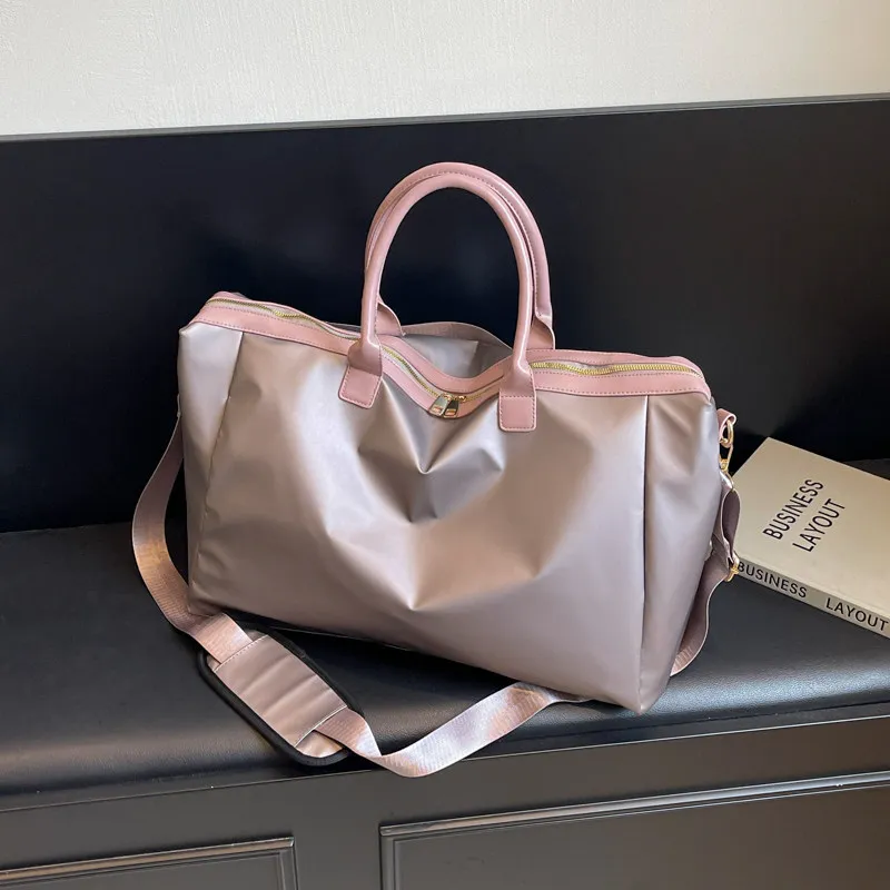 large-capacity-travel-bag-portable-waterproof-durable-polyester-fashion-trend-youth-travel-bag-women's-business-trip-carry-on