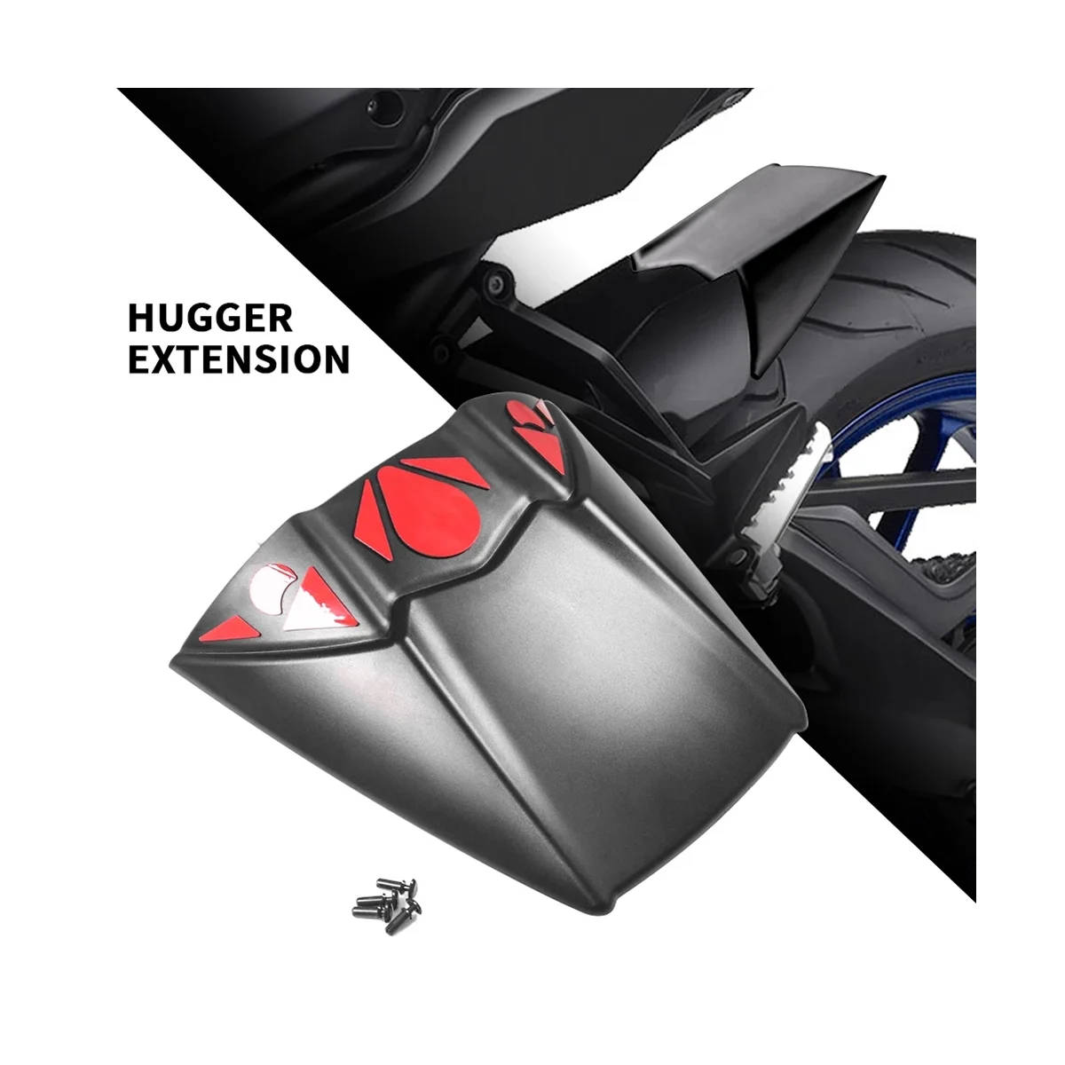 Motocicleta traseira Mudguard Fender Extender Hugger Extensão Tampa da roda traseira para Yamaha Tracer 900 Tracer900 GT 2018-2020