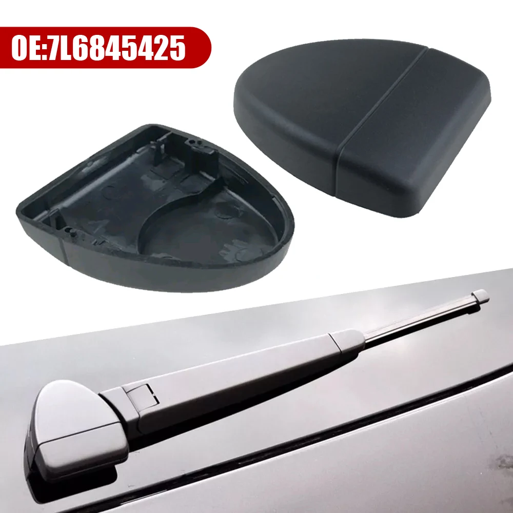 1pc Car Rear Wiper Arm Cover Car Windscreen Wiper Cap Black Car Exterior Accessories for VW Touareg MK1 2004-2010 7L6845425