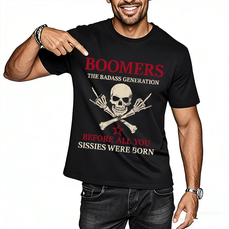 Vintage Skull T-shirts Men Women 