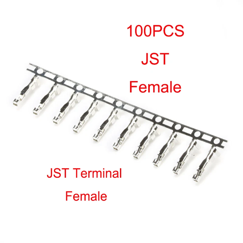 100PCS Terminals Female Male PH2.0/JST1.25/XH2.54/SH1.0/Small Tamiya Style/Big Tamiya Style/DuPont 2.54/VH/SM/KF2510/CH3.96 Reed