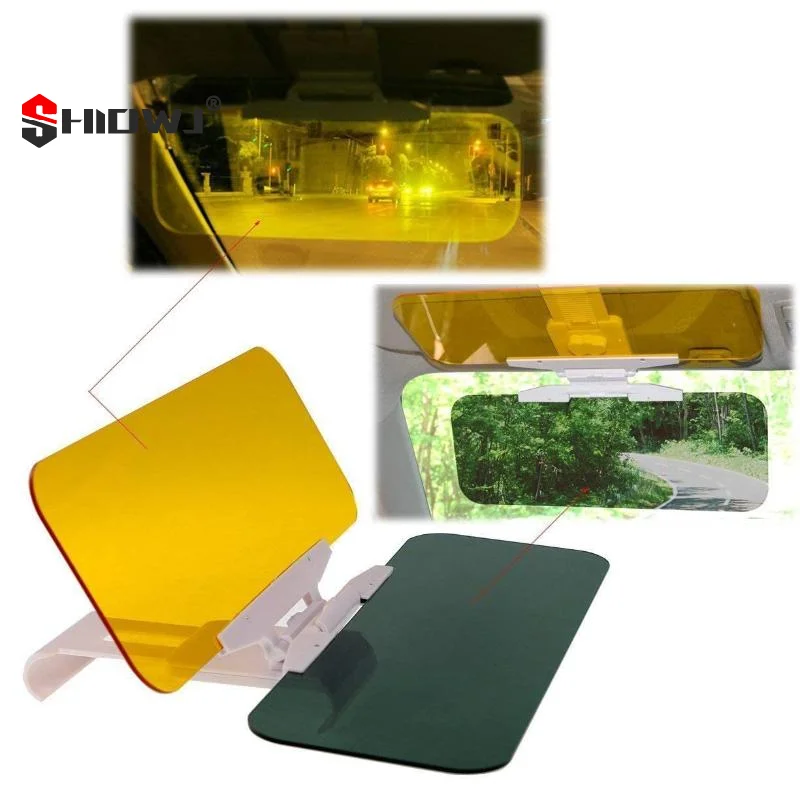 1pcs Car Sun Visor UV Blocking Anti Glare Sun Shade Polarized Anti-Dazzle Sunshade Day And Night Dual Use Sun Blocker High Beam
