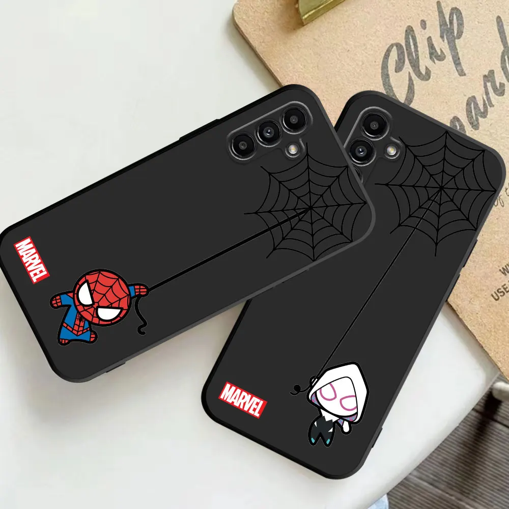 Cute Marvel Spiderman Phone Case for Samsung Galaxy A40 A02s A50 A10s A20e A03s A04s A03 Core A04 A70 A54 A34 A02 A01 A10 Cover