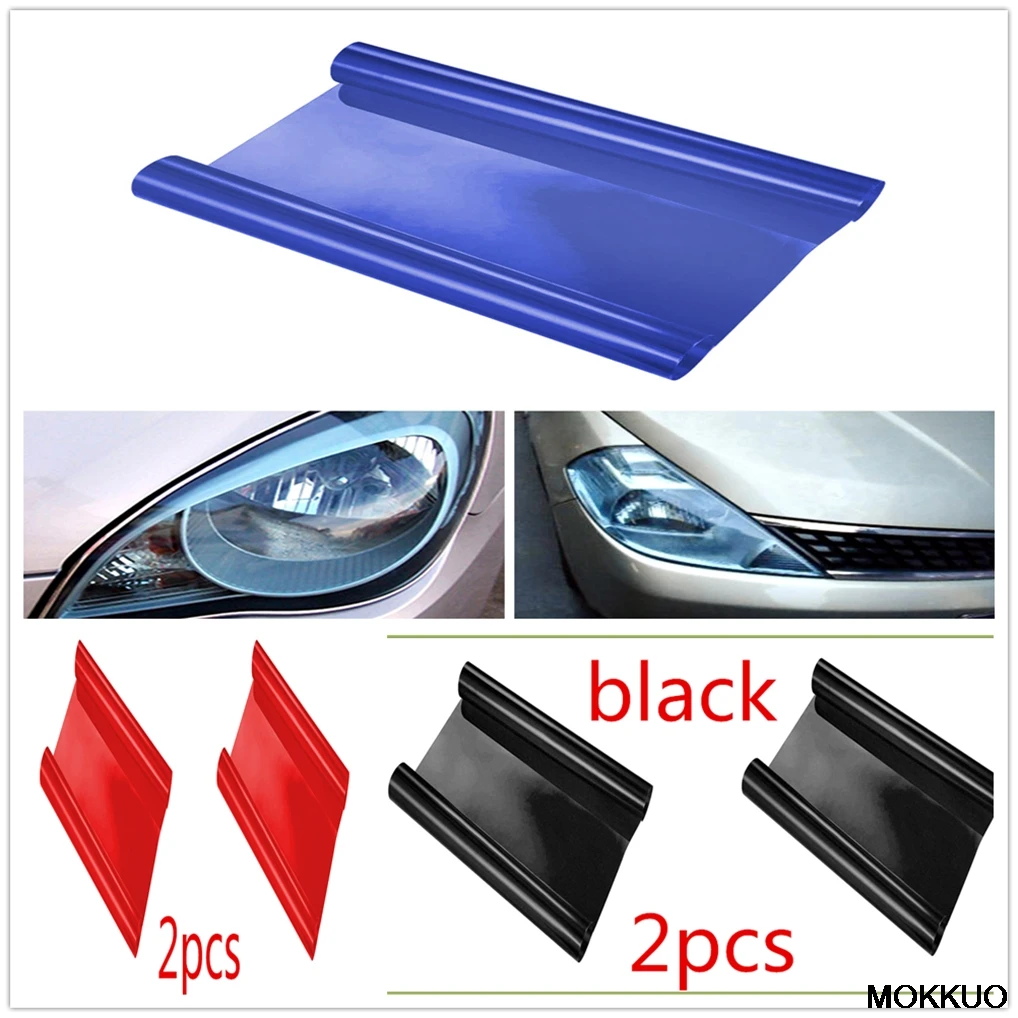 30*60cm 2pcs Car HeadLight tialLight Decor Vinyl Film Sticker Decal for BMW all series 1 2 3 4 5 6 7 X E F-series E46 E90 F09