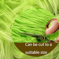 20/30cm Green Color Faux Fur Fabric For Patchwork Diy Sewing Material Handmade Doll Toy Beard Hair Home Decor Cosplay Fabric