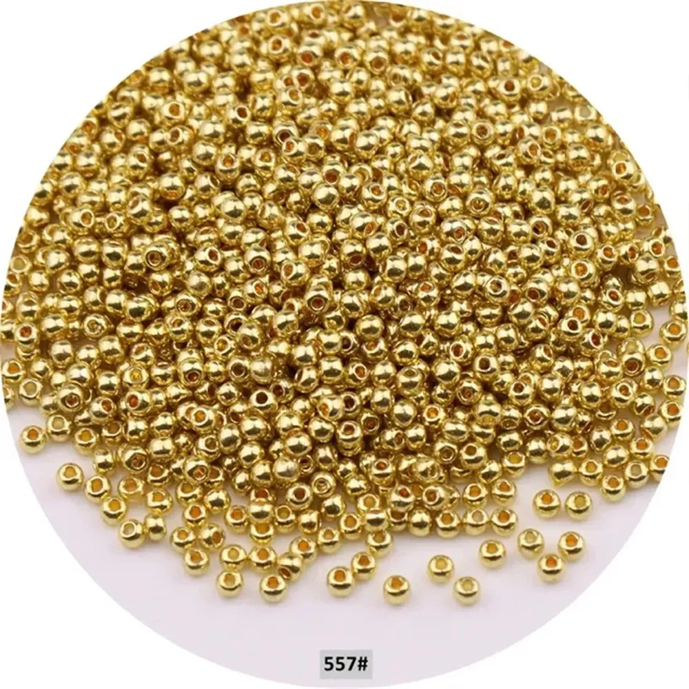 11/0 Japan Metallic Farben Glas Rocailles 2mm Uniform Bronze Überzogene Runde Spacer Glas Perlen Für DIY Charme Handwerk schmuck Machen – Detail 20