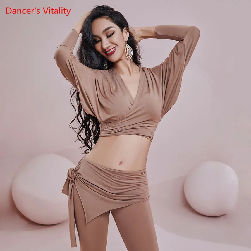 Belly Dance Top Or Pants Loose Shirt Long Sleeve Trousers Practice Clothes Oriental Dancewear Performance Clothing Female