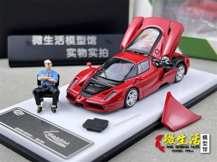 Newly Stocks King Model 1:64 ENZO Rossa Corsa Color Diecast Scale Model Car In 2024