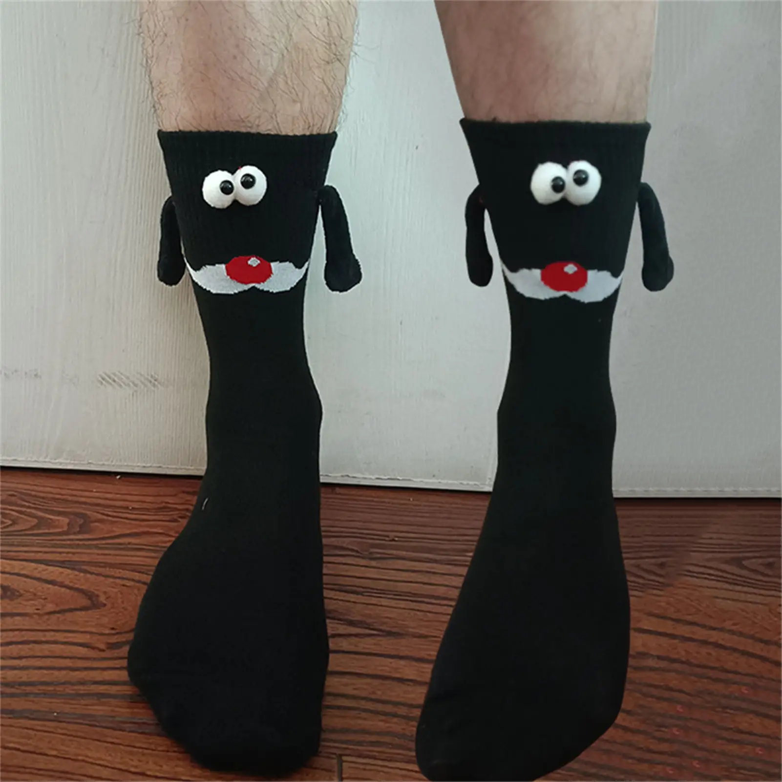 Halloween Holding Hands Socks for Couples Cute Kawaii Couple 3D Doll Socks regalo per fidanzato fidanzata